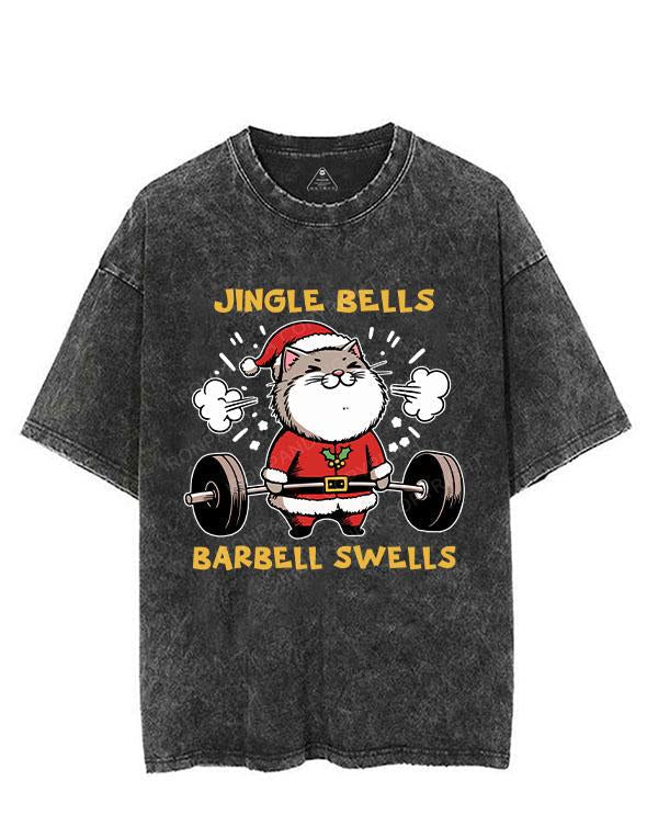 JINGLE BELLS BARBELL SWELLS VINTAGE GYM SHIRT