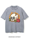 SKELETON FLOWER FIRE VINTAGE GYM SHIRT