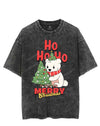 HO HO HO MERRY CHRISTMAS VINTAGE GYM SHIRT
