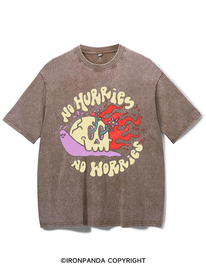 NO HURRIES NO WORRIES VINTAGE GYM SHIRT