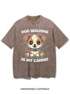 DOG WALKING IS MY CARDIO VINTAGE GYM SHIRT