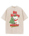 HO HO HO MERRY CHRISTMAS VINTAGE GYM SHIRT