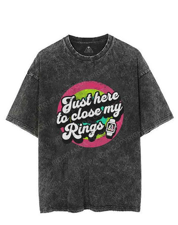 Just Here To Close My Rings VINTAGE GYM SHIRT
