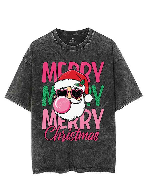 MERRY MERRY MERRY CHRISTMAS VINTAGE GYM SHIRT