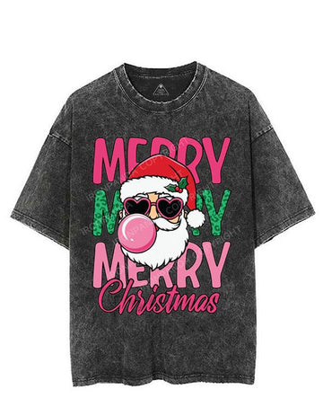 MERRY MERRY MERRY CHRISTMAS VINTAGE GYM SHIRT