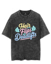 HAIR FLIPS AND DEADLIFTS VINTAGE GYM SHIRT