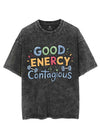 GOOD ENERGY CONTAGIOUS VINTAGE GYM SHIRT