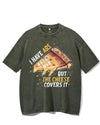 I HAVE ABS BUT THE CHEESE COVERS IT VINTAGE GYM SHIRT