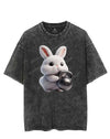 CUTE BUNNY KETTLEBELL VIBES VINTAGE GYM SHIRT