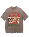 WE WOOF YOU A MERRY CHRISTMAS VINTAGE GYM SHIRT