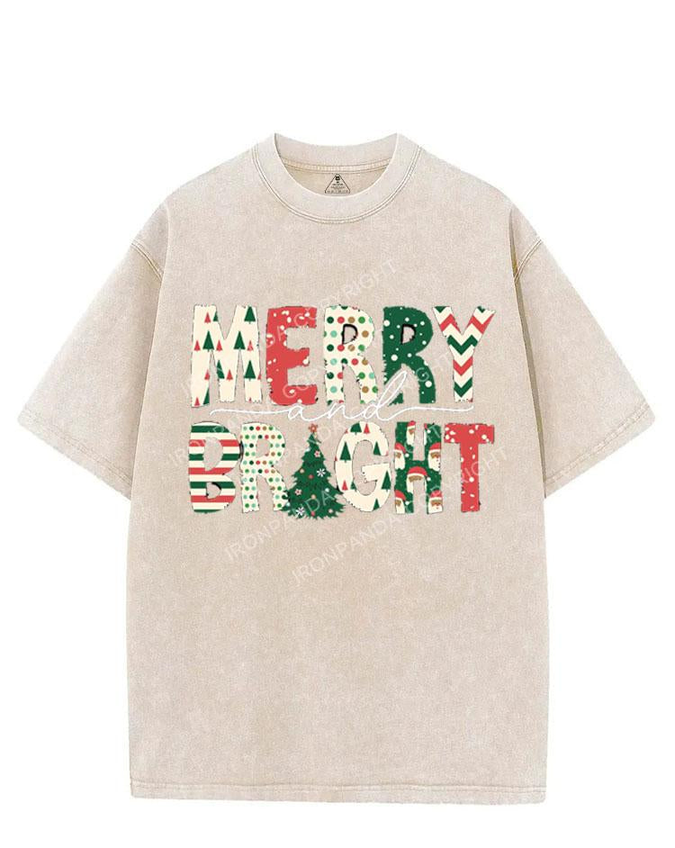 MERRY AND BRIGHT VINTAGE GYM SHIRT