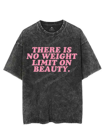 THERE IS NO WEIGHT LIMIT ON BEAUTY VINTAGE GYM SHIRT