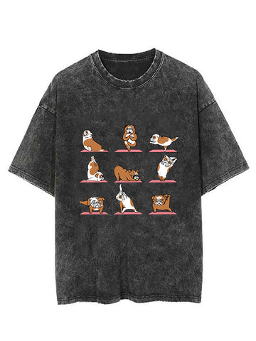 Bulldog Yoga Vintage Gym Shirt