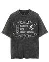 I REGRET NOTHING VINTAGE GYM SHIRT