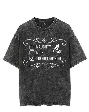 I REGRET NOTHING VINTAGE GYM SHIRT
