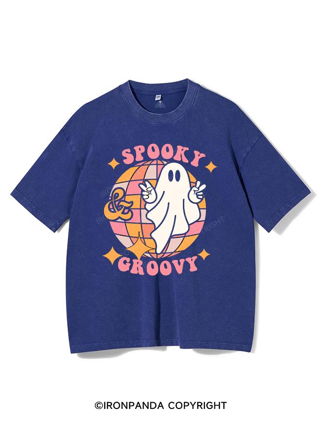 SPOOKY GROOVY VINTAGE GYM SHIRT