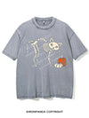 CAT AND PUMPKIN SKELETON VINTAGE GYM SHIRT