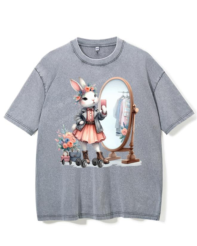 SELFIE STAR, BUNNY STYLE VINTAGE GYM SHIRT