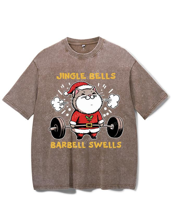 JINGLE BELLS BARBELL SWELLS VINTAGE GYM SHIRT