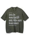 UGH! MY ASS IS TOO FAT & MY TITS ARE TOO NICE TO FEEL THIS WAY! VINTAGE GYM SHIRT