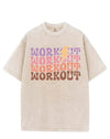 WORKOUT WORKOUT VINTAGE GYM SHIRT