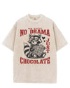 NO DATE NO DRAMA JUST CHOCOLATE VINTAGE GYM SHIRT