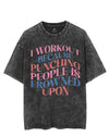 I WORKOUT BECAUSE PUNCHING PEOPLE IS FROWNED UPON VINTAGE GYM SHIRT