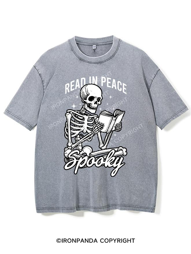 READ IN PEACE VINTAGE GYM SHIRT