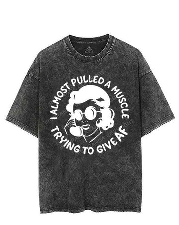 I ALMOST PULLED A MUSCLE TRYING TO GIVE AF VINTAGE GYM SHIRT