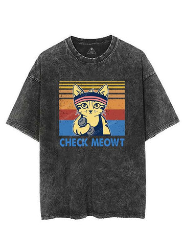 CHECK MEOWT VINTAGE GYM SHIRT