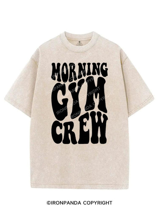 MORNING GYM CREW VINTAGE GYM SHIRT