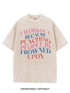 I WORKOUT BECAUSE PUNCHING PEOPLE IS FROWNED UPON VINTAGE GYM SHIRT