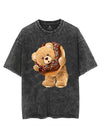 DOUGHNUT BLING ON THE TEDDY VINTAGE GYM SHIRT