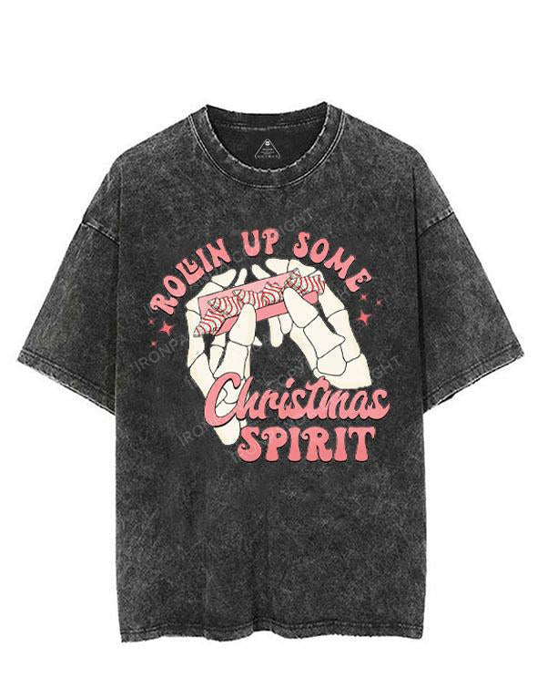 ROLLIN UP SOME CHRISTMAS SPIRIT VINTAGE GYM SHIRT