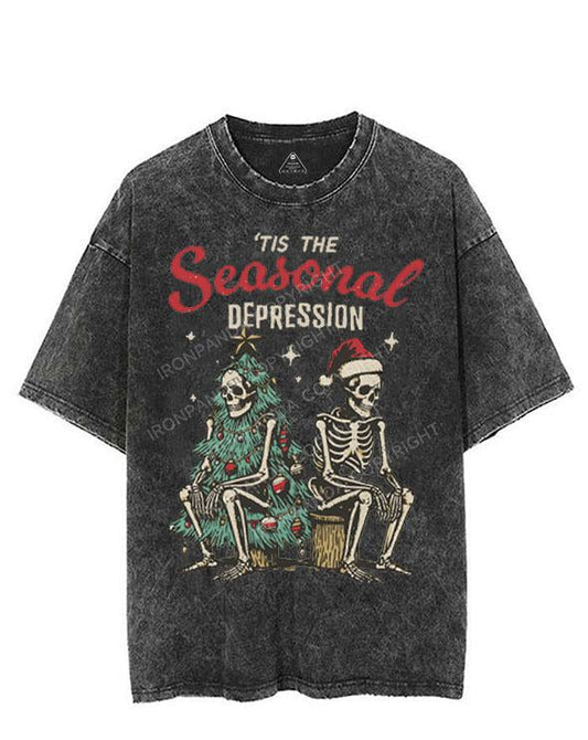 TIS THE SEASONAL DEPRESSION VINTAGE GYM SHIRT