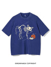 CAT AND PUMPKIN SKELETON VINTAGE GYM SHIRT