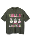 CHILLIN' WITH MY SNOWMIES VINTAGE GYM SHIRT