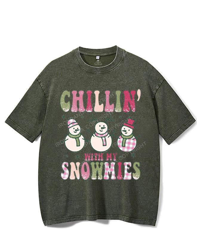 CHILLIN' WITH MY SNOWMIES VINTAGE GYM SHIRT