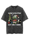 DAMN EVOLUTION BUT ONLY GAINS VINTAGE GYM SHIRT