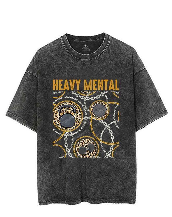 HEAVY MENTAL VINTAGE GYM SHIRT