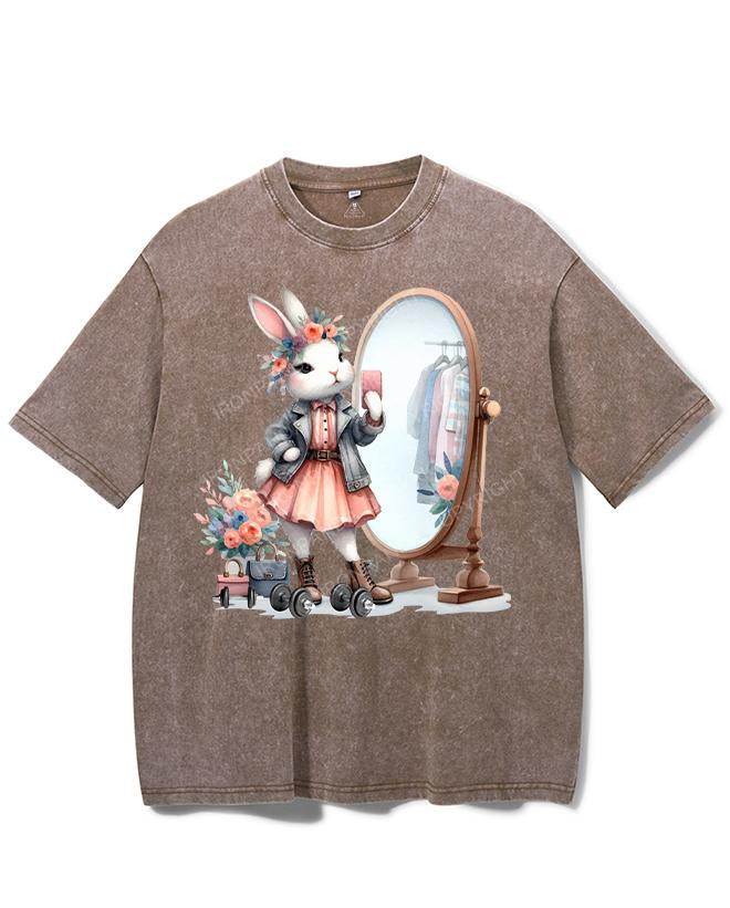 SELFIE STAR, BUNNY STYLE VINTAGE GYM SHIRT
