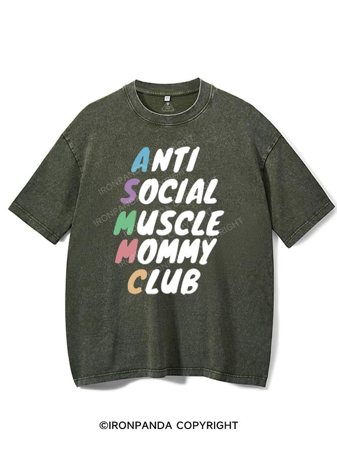 ANTI SOCIAL MUSCLE MOMMY CLUB VINTAGE GYM SHIRT