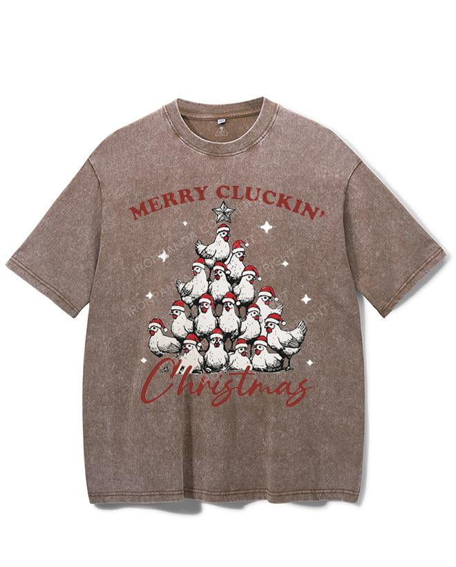 MERRY CLUCKIN' CHRISTMAS VINTAGE GYM SHIRT