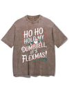 HO HO HOLD MY BUMBBELL IT'S FLEXMAS! VINTAGE GYM SHIRT