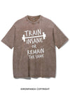TRAIN INSANE OR REMAIN THE SAME VINTAGE GYM SHIRT