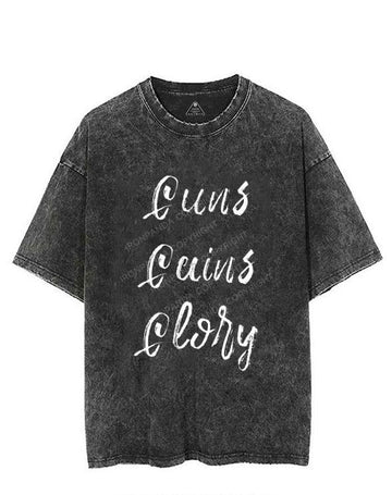 GUNS GAINS GLORY VINTAGE GYM SHIRT