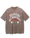 SLEIGHING MY WORKOUT FOR SANTA VINTAGE GYM SHIRT