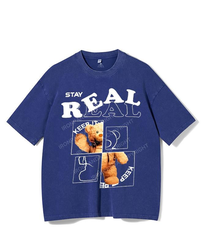 STAY REAL VINTAGE GYM SHIRT