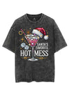 SANTA'S FAVORITE HOT MESS VINTAGE GYM SHIRT