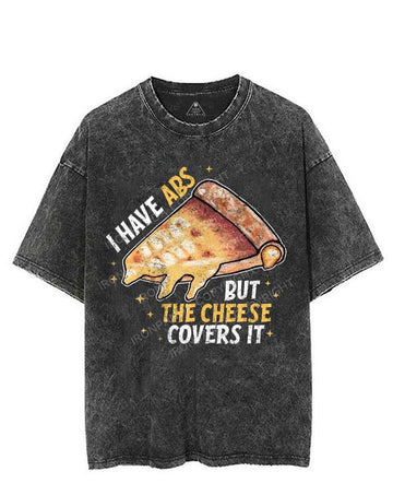 I HAVE ABS BUT THE CHEESE COVERS IT VINTAGE GYM SHIRT
